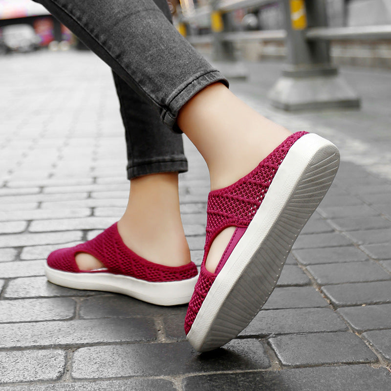 Damen Atmungsaktive Slip-On Clogs mit elastischem Netzdesign R&B