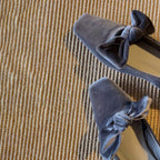 Damen Ballerina-Schuhe mit sanften Rüschen und eleganter Schleifenverzierung