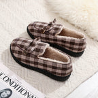 Damen Hausschuh-Slipper mit kuscheligem Kunstfell-Innenfutter