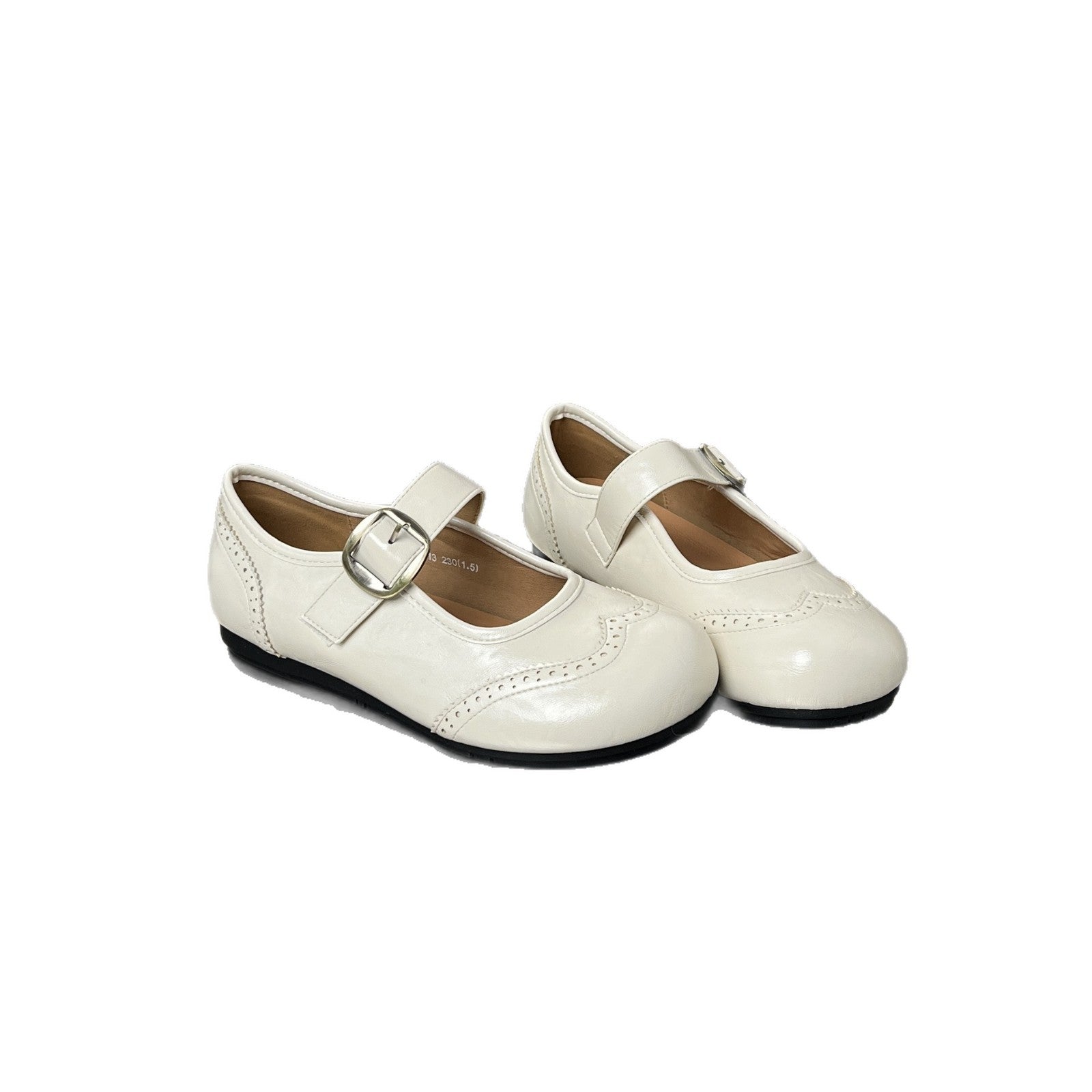 Damen elegante Slipper mit modischem Riemen und feinem Broguemuster R&B