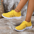 Damen Modische und atmungsaktive Sneakers mit elastischem Obermaterial R&B