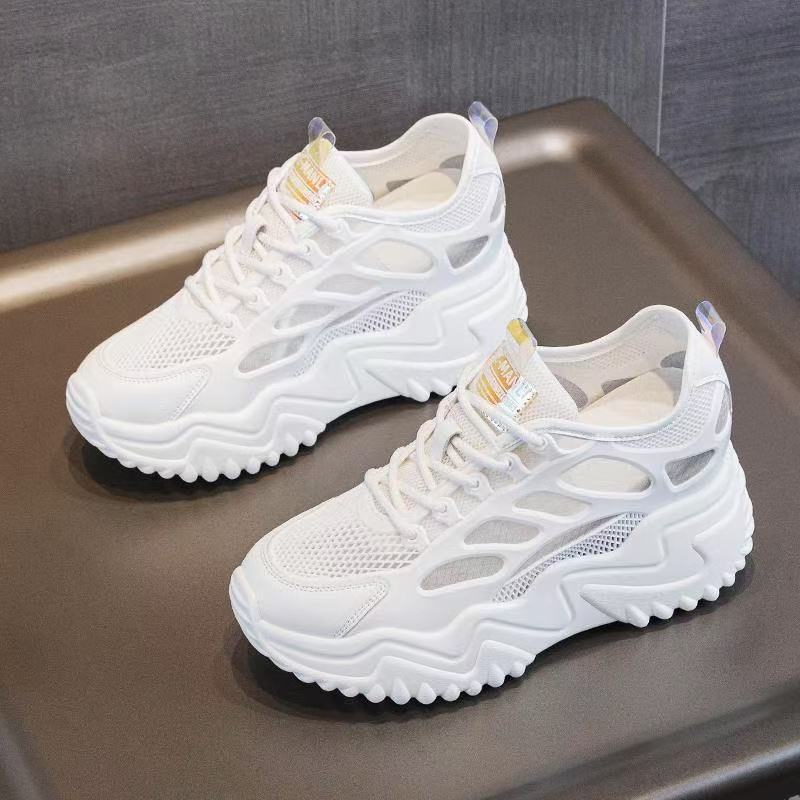 Damen Sportliche Sneakers mit atmungsaktiven Mesh-Einsätzen und ergonomischer Dämpfung R&B