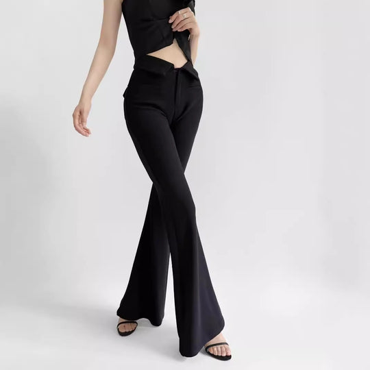 Damen elegante Flared-Hose R&B