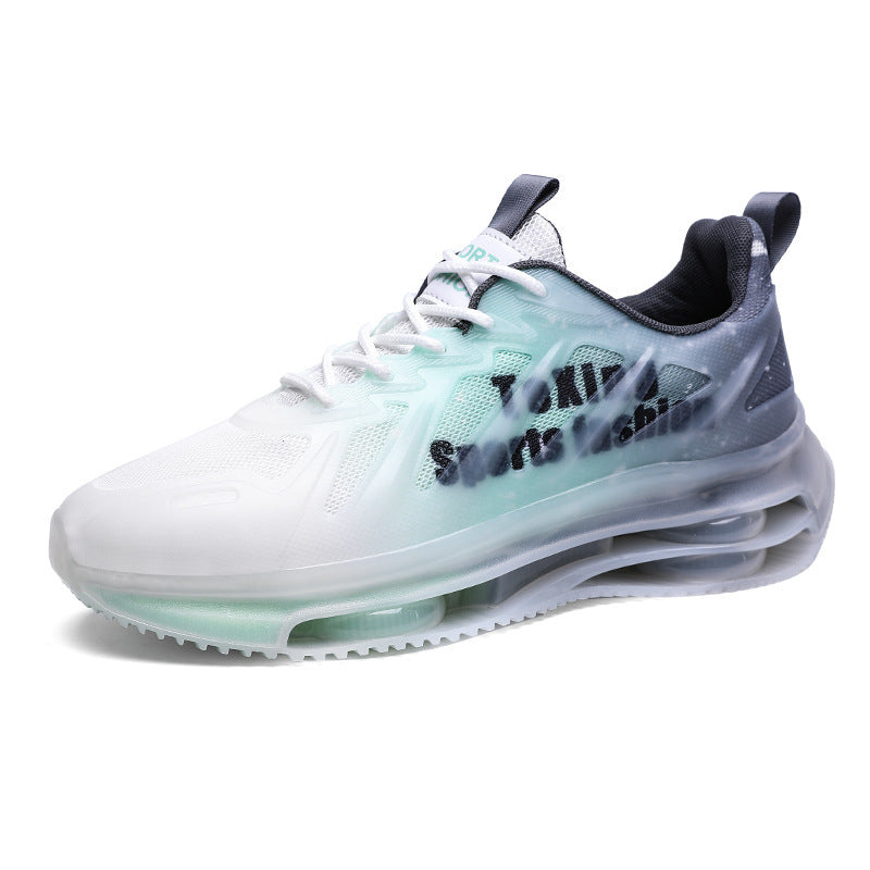 Damen sportliche Lauf-Sneaker mit luftiger Mesh-Oberfläche und stoßdämpfender Sohlentechnologie