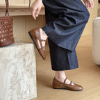 Damen Komfortable Mary Jane Schuhe mit verstellbaren Riemen