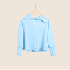 Damen leichte und atmungsaktive Sportjacke mit Kapuze R&B