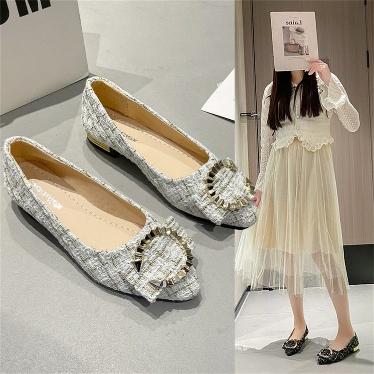 Damen elegante Slipper mit glitzerndem Schmuckdetail R&B