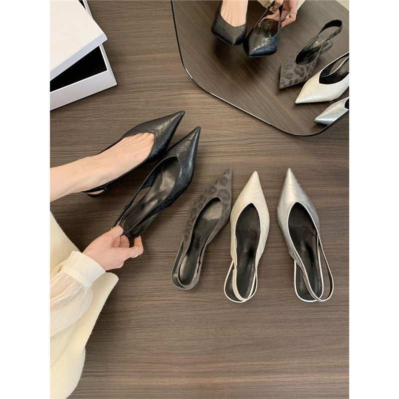 Damen Slingback Pumps mit eleganter spitz zulaufender Silhouette R&B