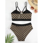 Damen Triangel-Bikini mit elegantem Schnitt und modischen Akzenten R&B