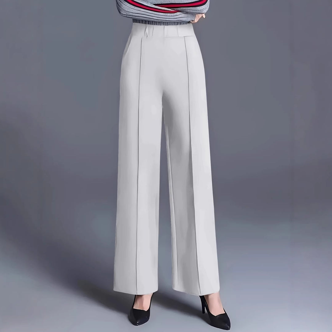 Damen Weite Hochbund-Hose mit eleganten Bügelfalten R&B