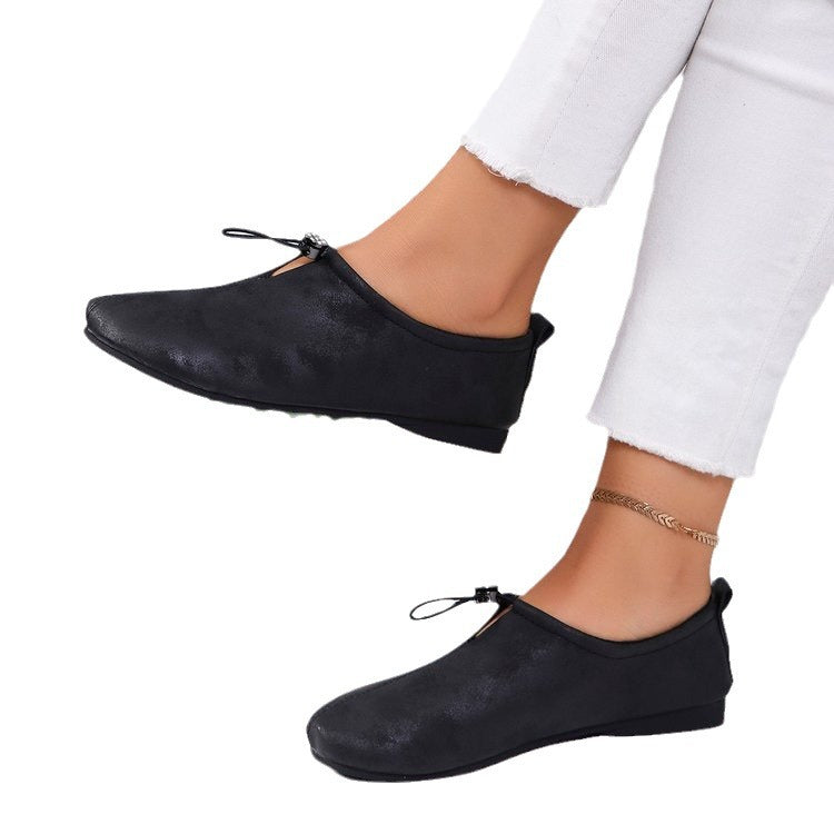 Damen modische Mokassins mit eleganter Schnürung R&B