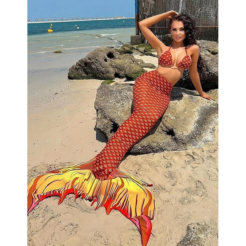 Damen Meerjungfrauen-Bikini-Set R&B