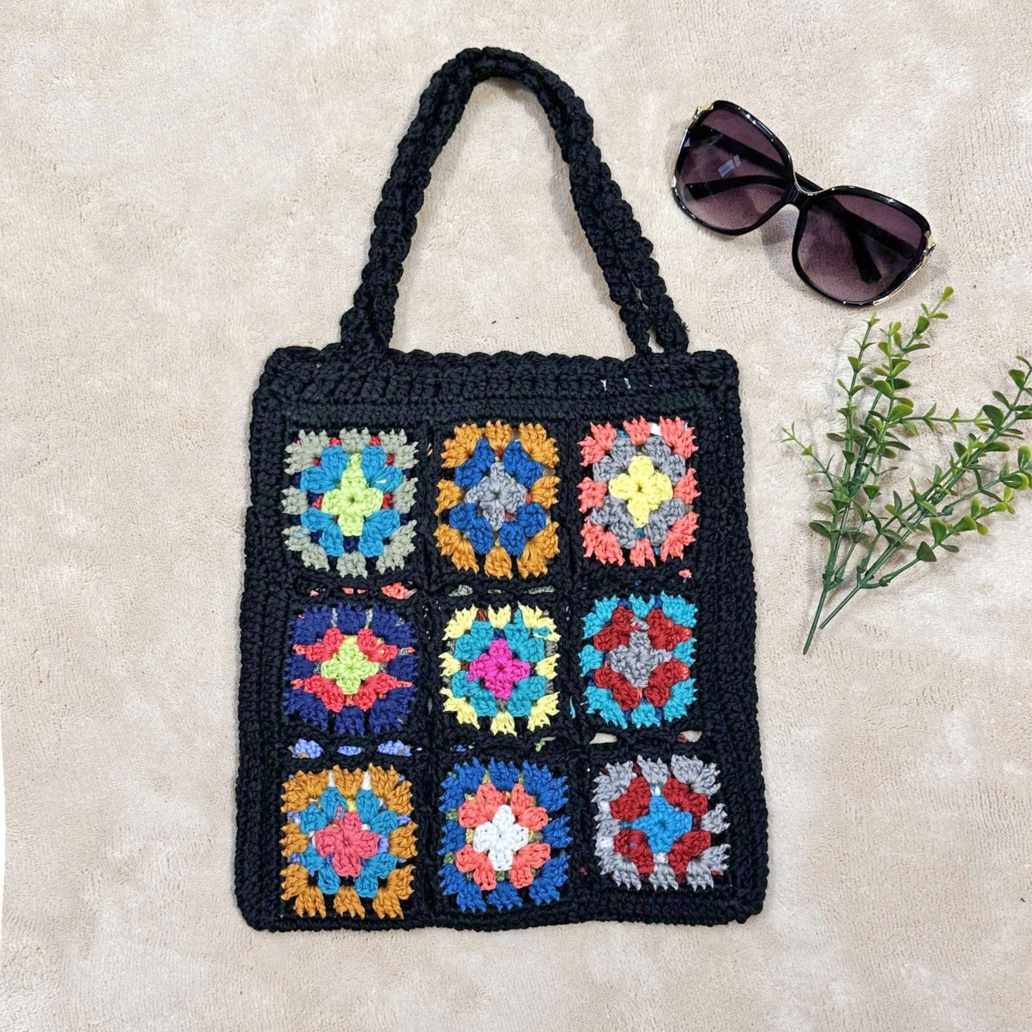 Damen Handgefertigte Häkel-Tasche R&B