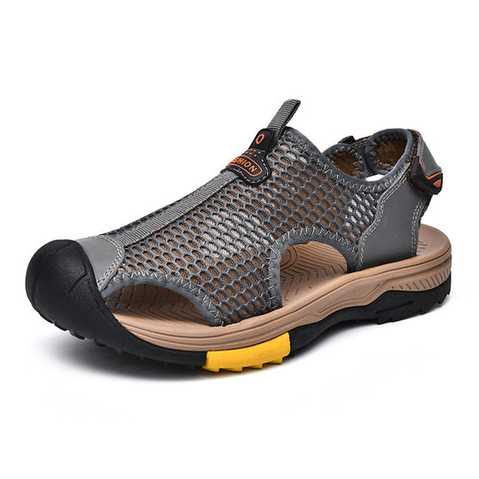 Herren Atmungsaktive Outdoor-Sandalen mit rutschfester Sohle und verstellbarem Riemen R&B