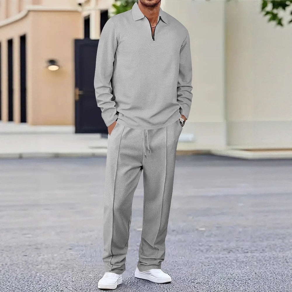 Herren sportliches Poloshirt und Jogginghose Set R&B