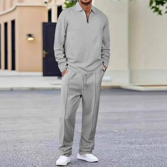 Herren sportliches Poloshirt und Jogginghose Set R&B