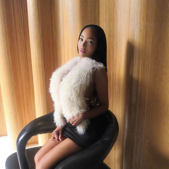 Damen Weste aus Kunstpelz R&B