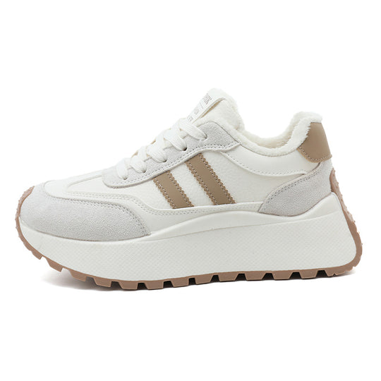 Damen Chunky Sneakers mit kuscheligem Innenfutter und rutschfester Sohle R&B