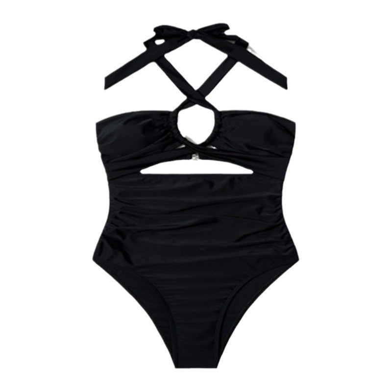 Damen Cut-Out Badeanzug mit verstellbaren Trägern R&B