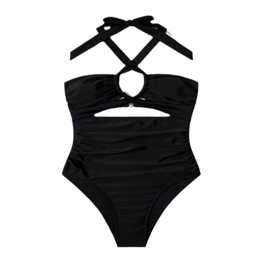 Damen Cut-Out Badeanzug mit verstellbaren Trägern R&B