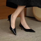 Damen elegante Slingback-Pumps mit spitzem Zehenbereich R&B