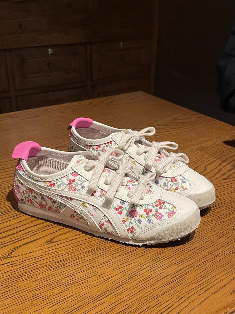 Damen Sportliche Schnürschuhe mit floralem Design R&B