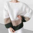 Damen modischer Strickpullover mit weichem Material und lässigem Schnitt R&B