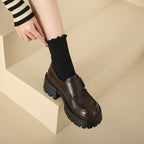 Damen Trendige Stiefeletten mit robuster Profilsohle und modischem Riemenverschluss R&B