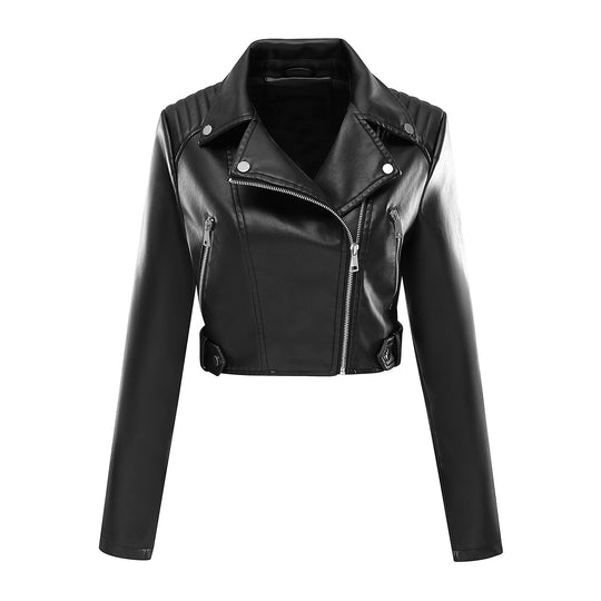 Damen Bikerjacke aus veganem R&B