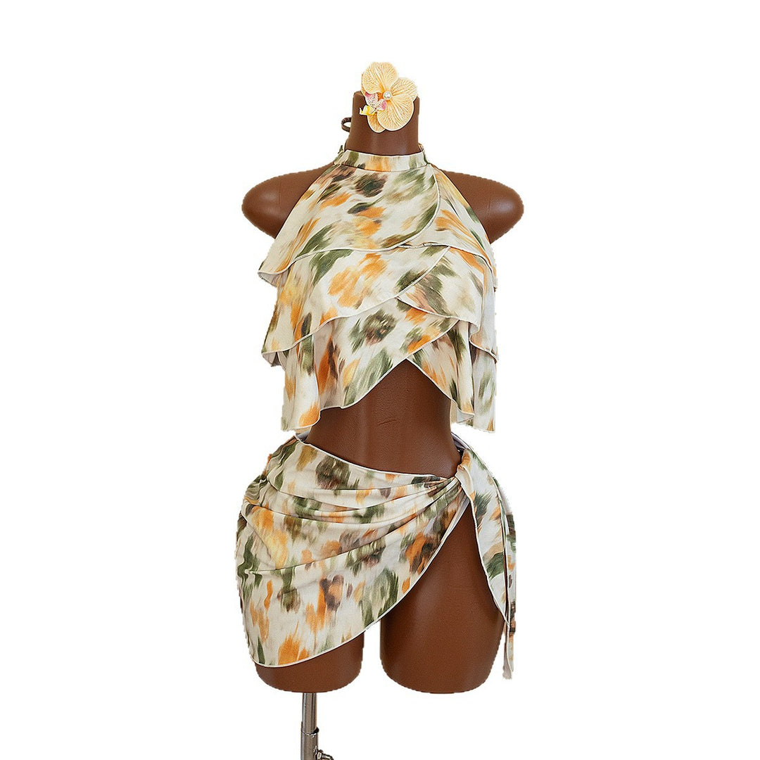 Damen Wickeltop mit asymmetrischem Schnitt R&B