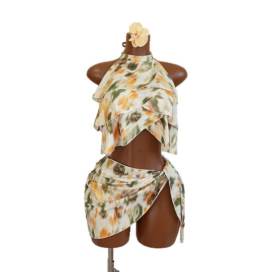 Damen Wickeltop mit asymmetrischem Schnitt R&B
