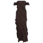 Damen Rüschendes Maxi-Kleid R&B