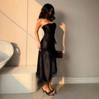 Damen Abendkleid mit Spitzenakzenten R&B