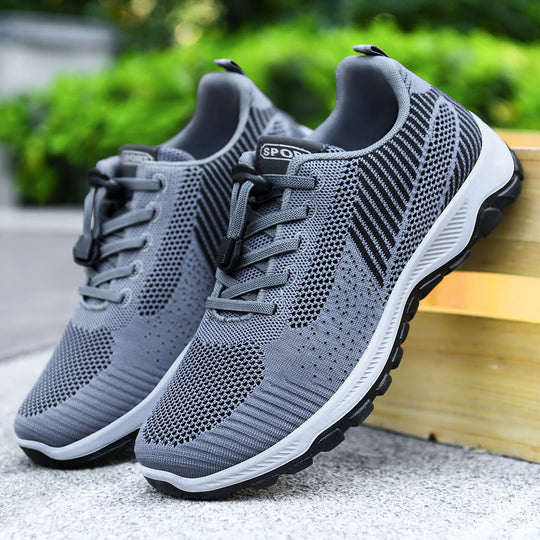 Damen Sportliche Mesh-Sneaker mit elastischem Schnellschnürsystem R&B