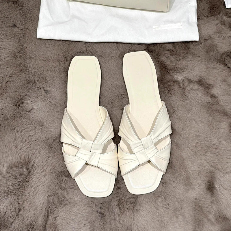 Damen Elegante Riemensandalen mit modernen Faltendetails R&B