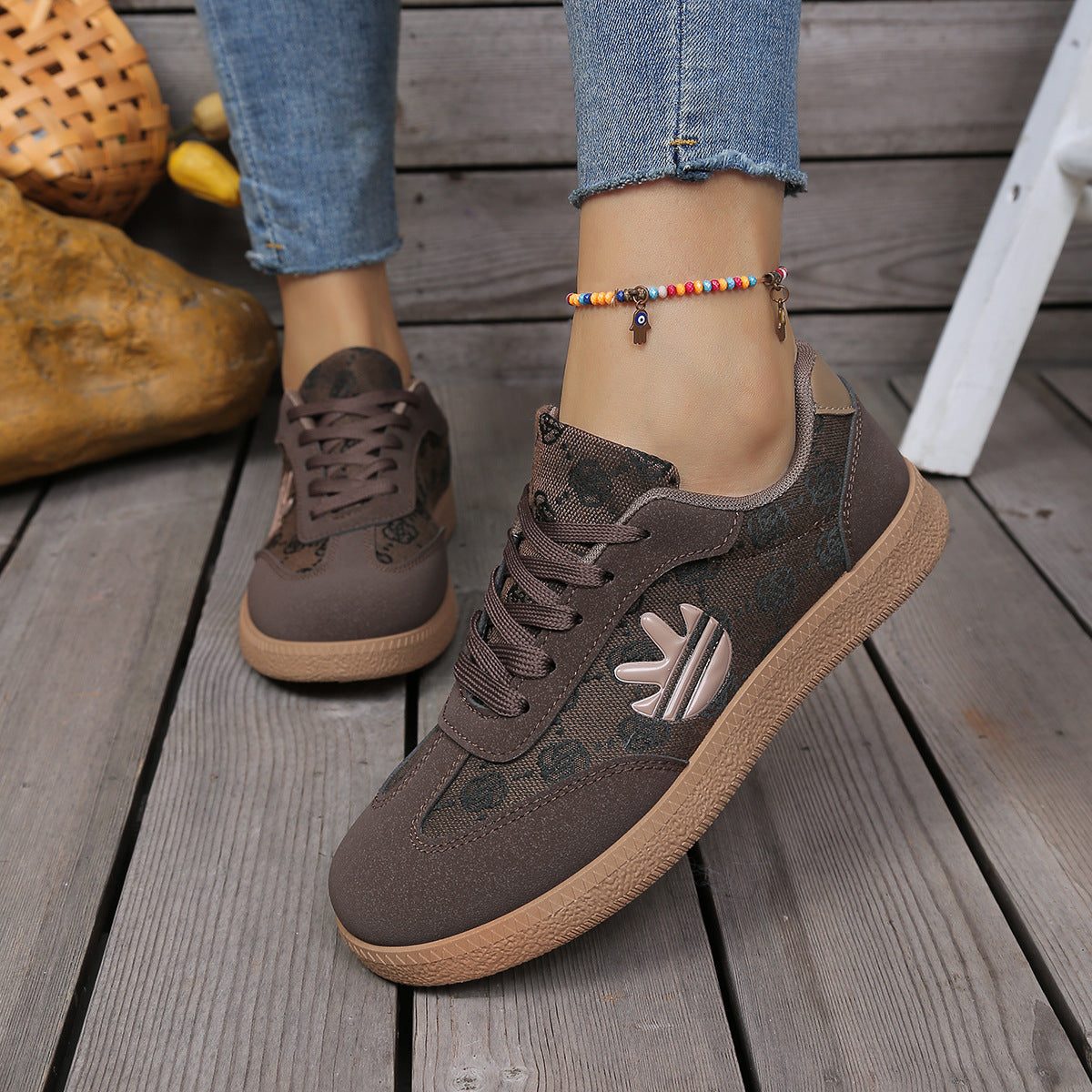 Damen Sneakers mit rutschfester Sohle und weichem Obermaterial R&B