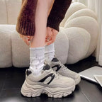 Damen Trendy Sneaker mit ausgeprägter Sohle und sportlichem Design R&B