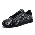 Damen Sportliche Sneakers mit elegantem Schlangenmuster