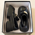 Damen Modische Plateau-Loafers mit komfortabler Sohle und elegantem Design R&B