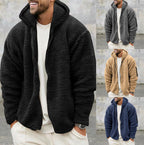 Herren Bequeme Fleecejacke mit hohem Kragen und praktischen Taschen R&B