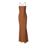 Damen Elegantes, figurbetontes Abendkleid mit Spaghetti-Trägern R&B