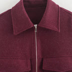 Damen Oversized Utility-Jacke mit praktischen Pattentaschen R&B