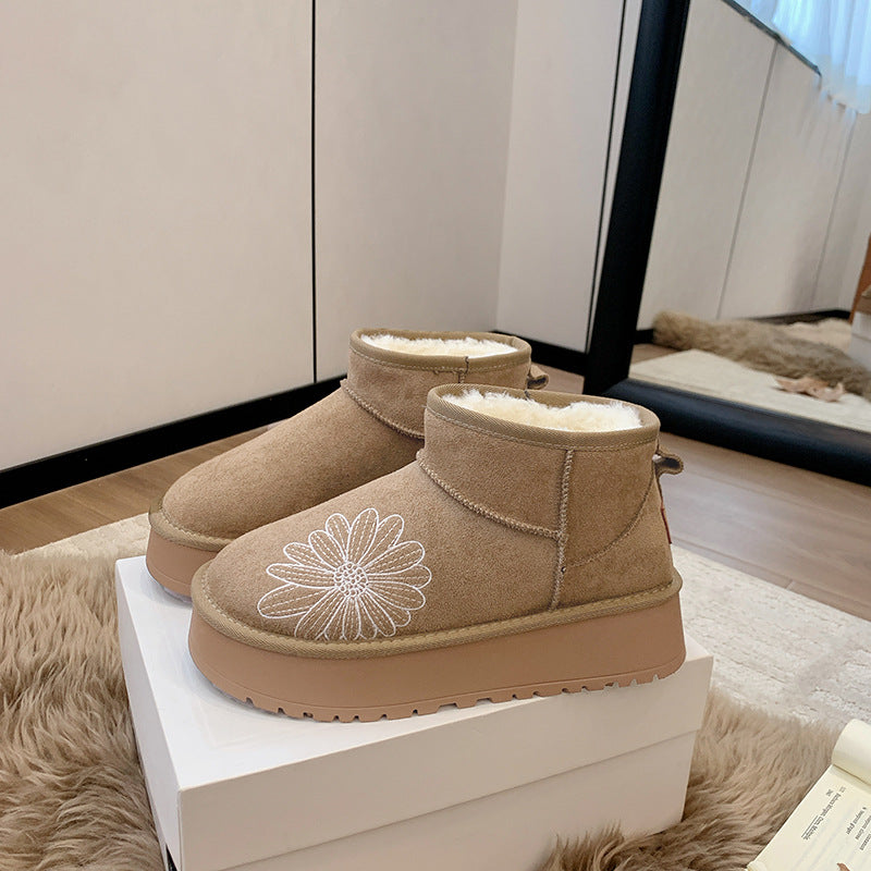 Damen bequeme Winterboots mit ergonomischem Innenfutter und rutschfester Sohle R&B
