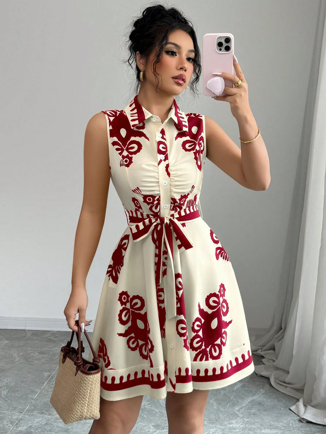 Damen Sommerkleid mit tailliertem Schnitt R&B