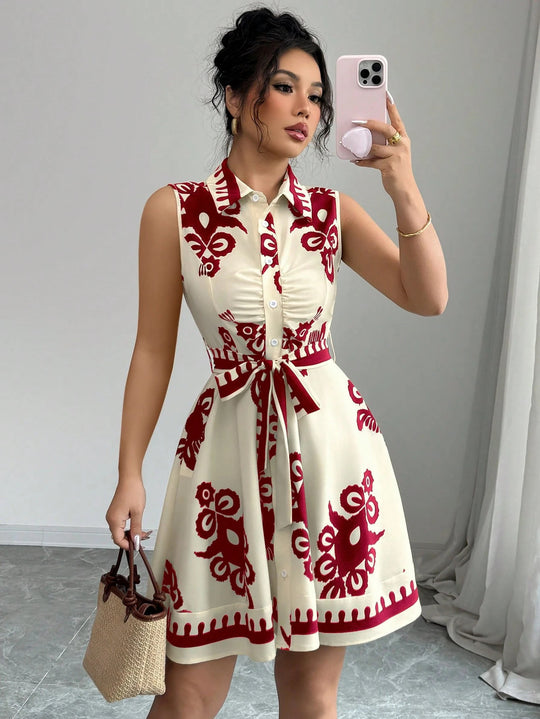 Damen Sommerkleid mit tailliertem Schnitt R&B