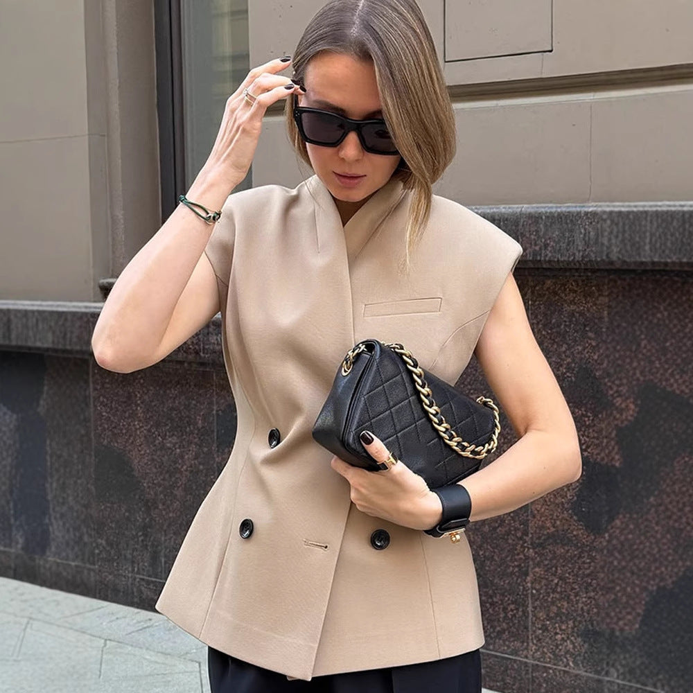 Damen Modischer Blazer mit asymmetrischem Schnitt R&B