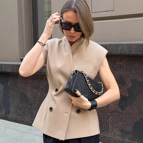 Damen Modischer Blazer mit asymmetrischem Schnitt R&B