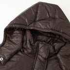 Damen gesteppte Übergangsjacke mit Kapuze und praktischen Taschen R&B