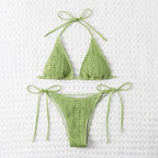 Damen Triangel-Bikini mit raffinierten Rüschendetails und verstellbaren Trägern R&B