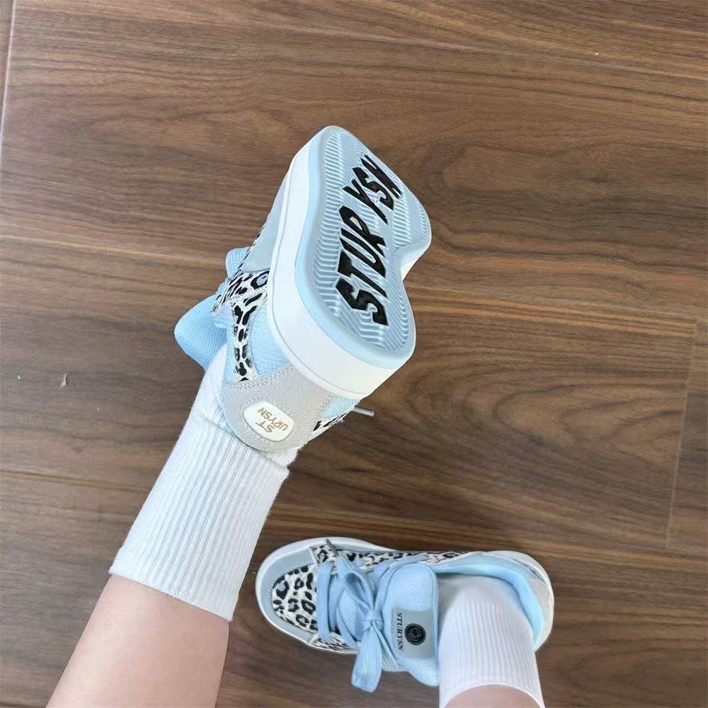 Damen Sportliche Sneakers mit modischem Leo-Muster und bequemer Dämpfung R&B